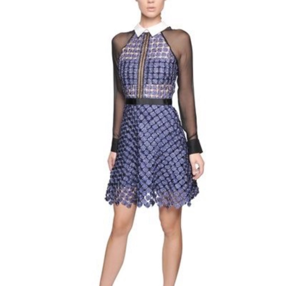 Self portrait lurex cocktail dress